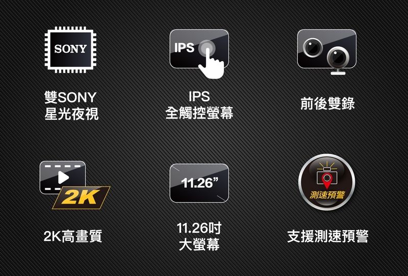 VM12 電子後視鏡行車紀錄器 功能特色說明