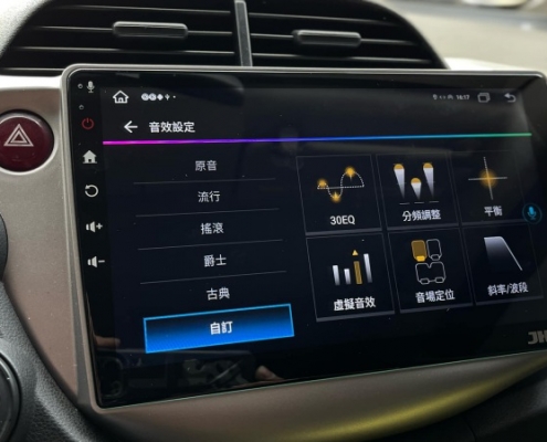 HONDA FIT 安裝S 4G系列安卓機，音效設定