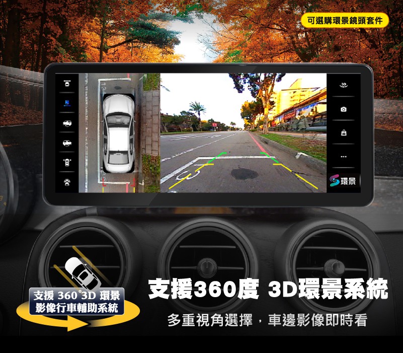 支援360環景影像行車輔助系統