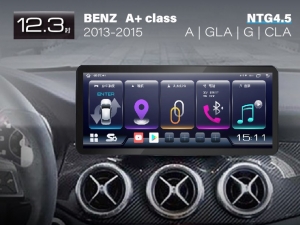 BENZ A CLASS 12.3吋原車螢幕升級