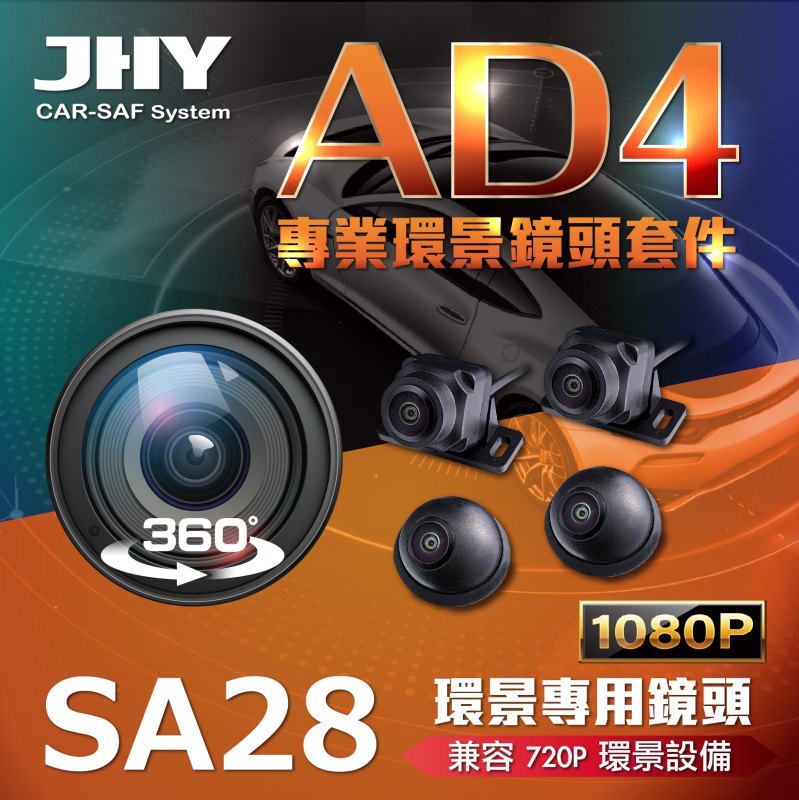 SA28專業環景鏡頭套件 1080P兼容720P環景
